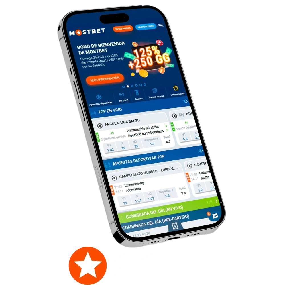 Instala la aplicación móvil de Mostbet para todos los teléfonos.
