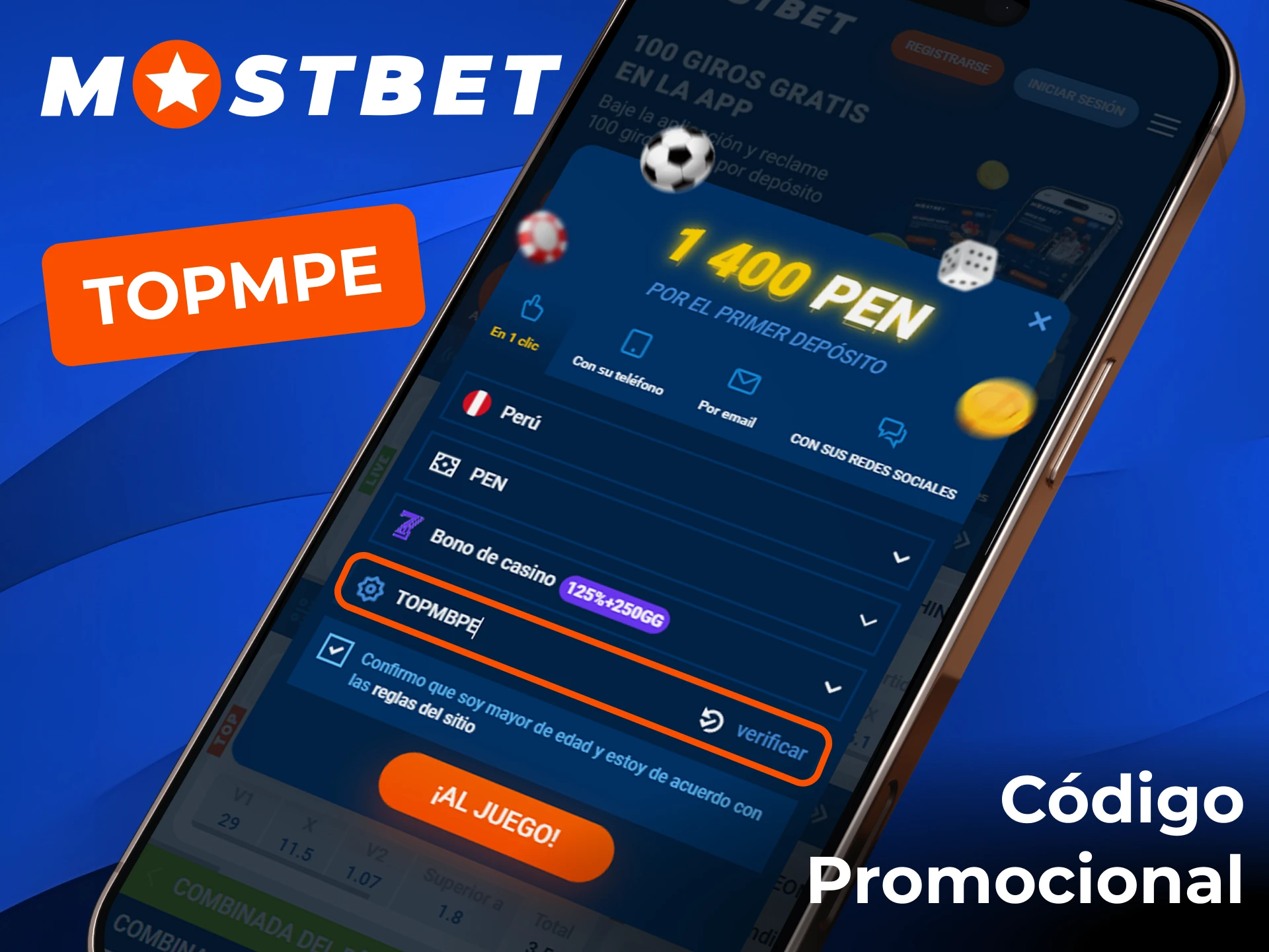Consigue un cupón favorable por jugar en la app de Mostbet.