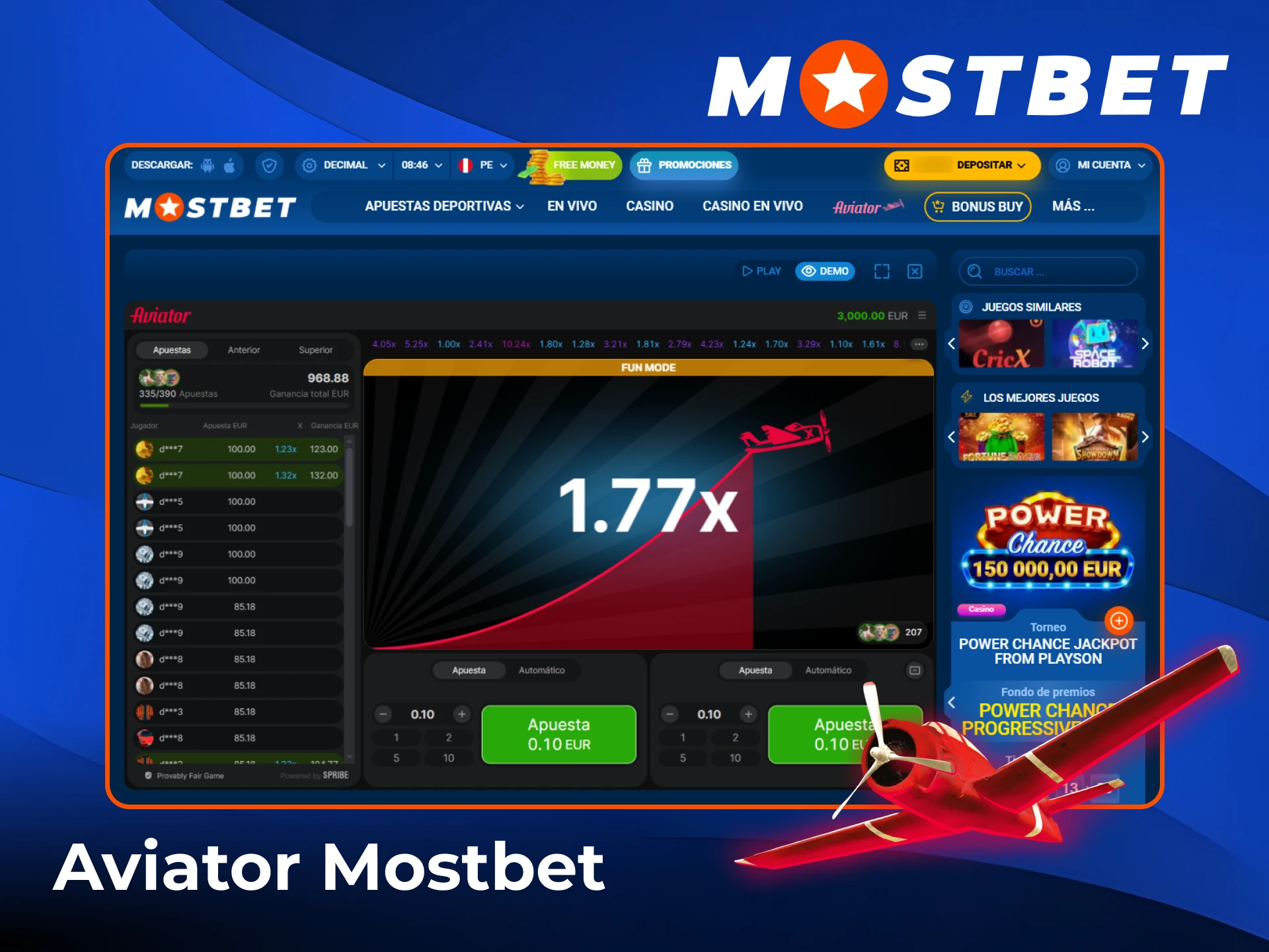 Cómo encontrar el juego Aviator en el sitio web de Mostbet.