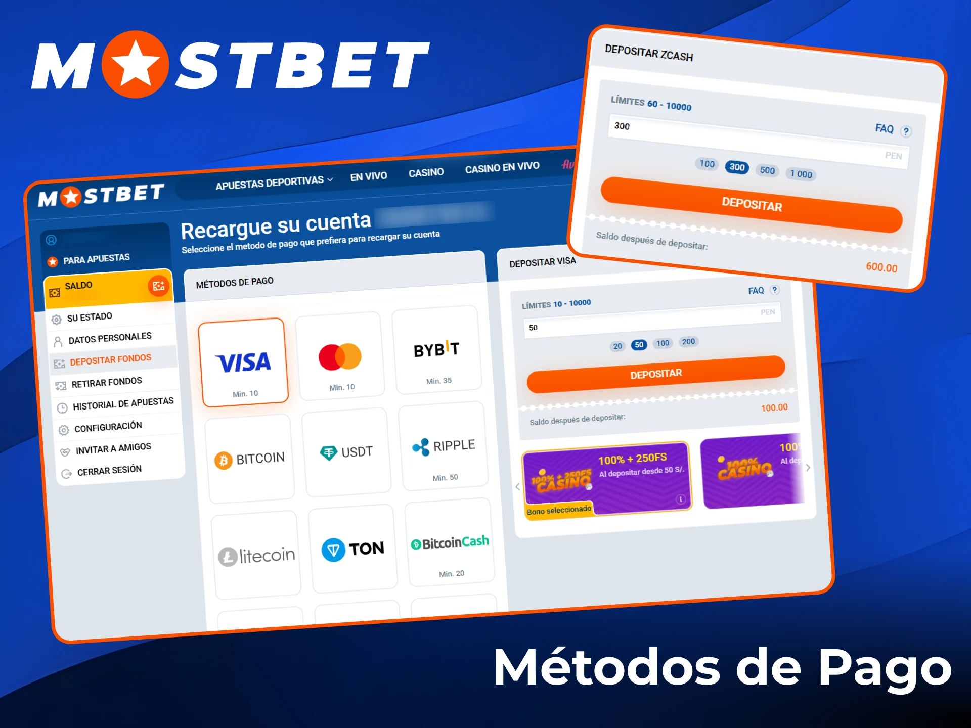 Ingresa fondos en tu cuenta de Mostbet y gana en el juego Aviator.