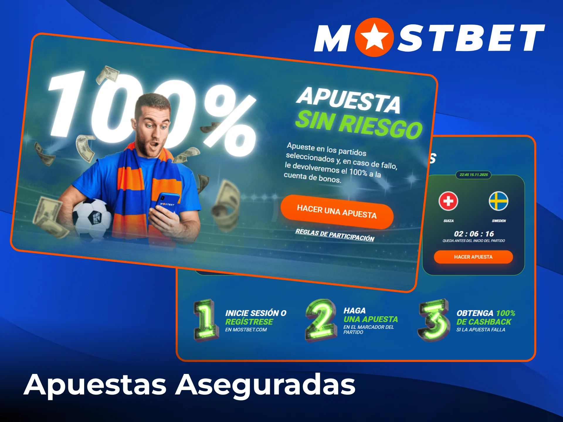 Pruebe el seguro de apuestas para ahorrar su dinero en Mostbet.