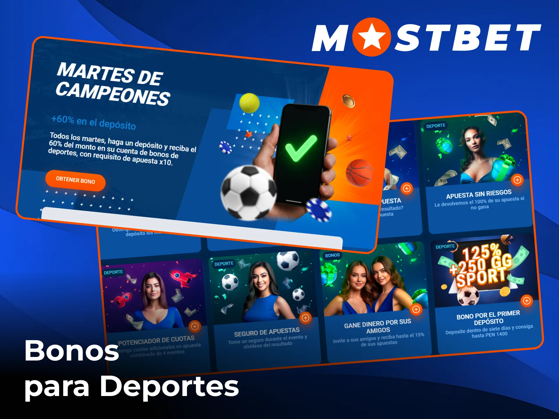 Prueba los mejores bonos de apuestas deportivas de Mostbet.