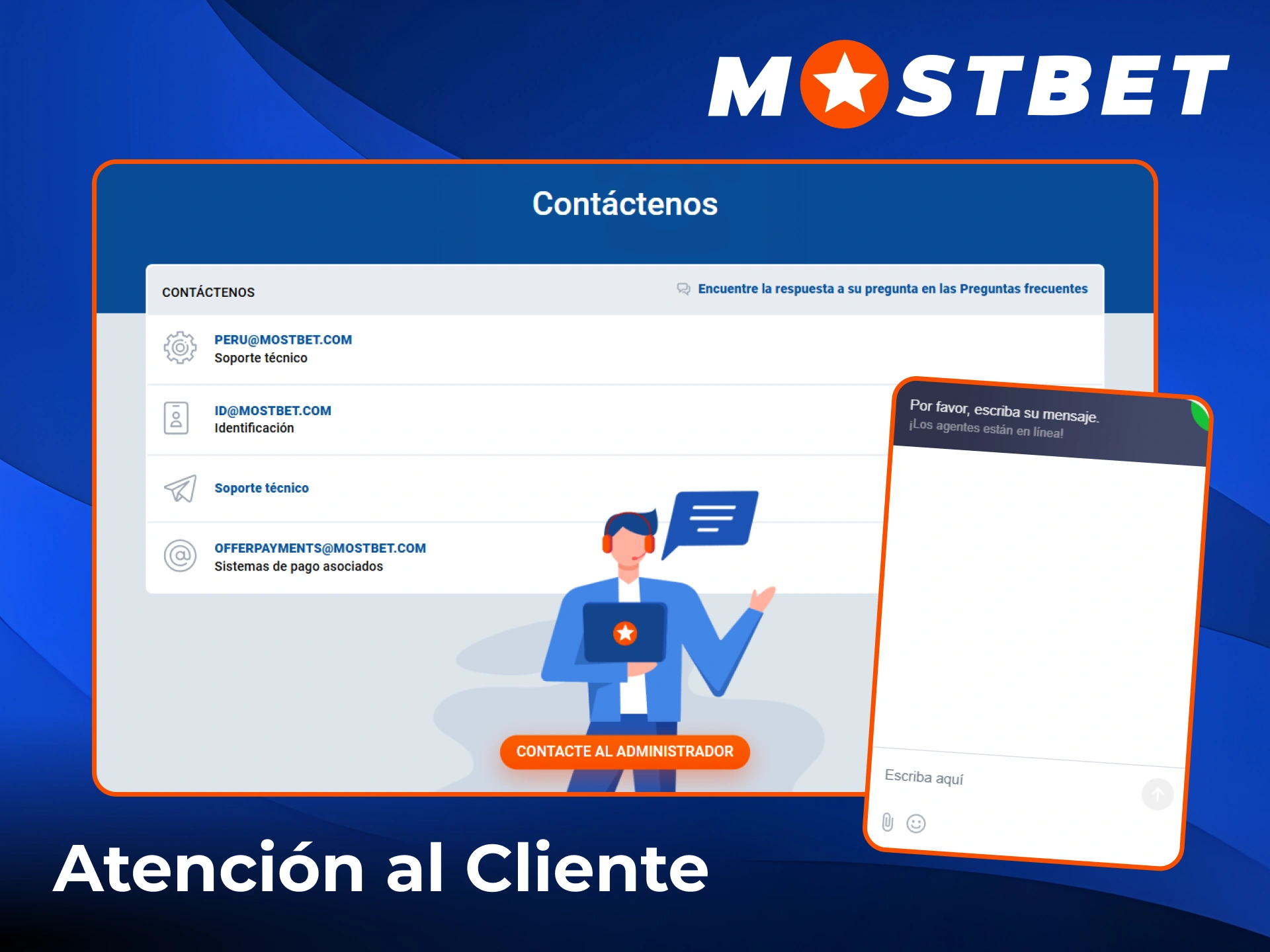Cómo contactar con el equipo de soporte de Mostbet Casino.