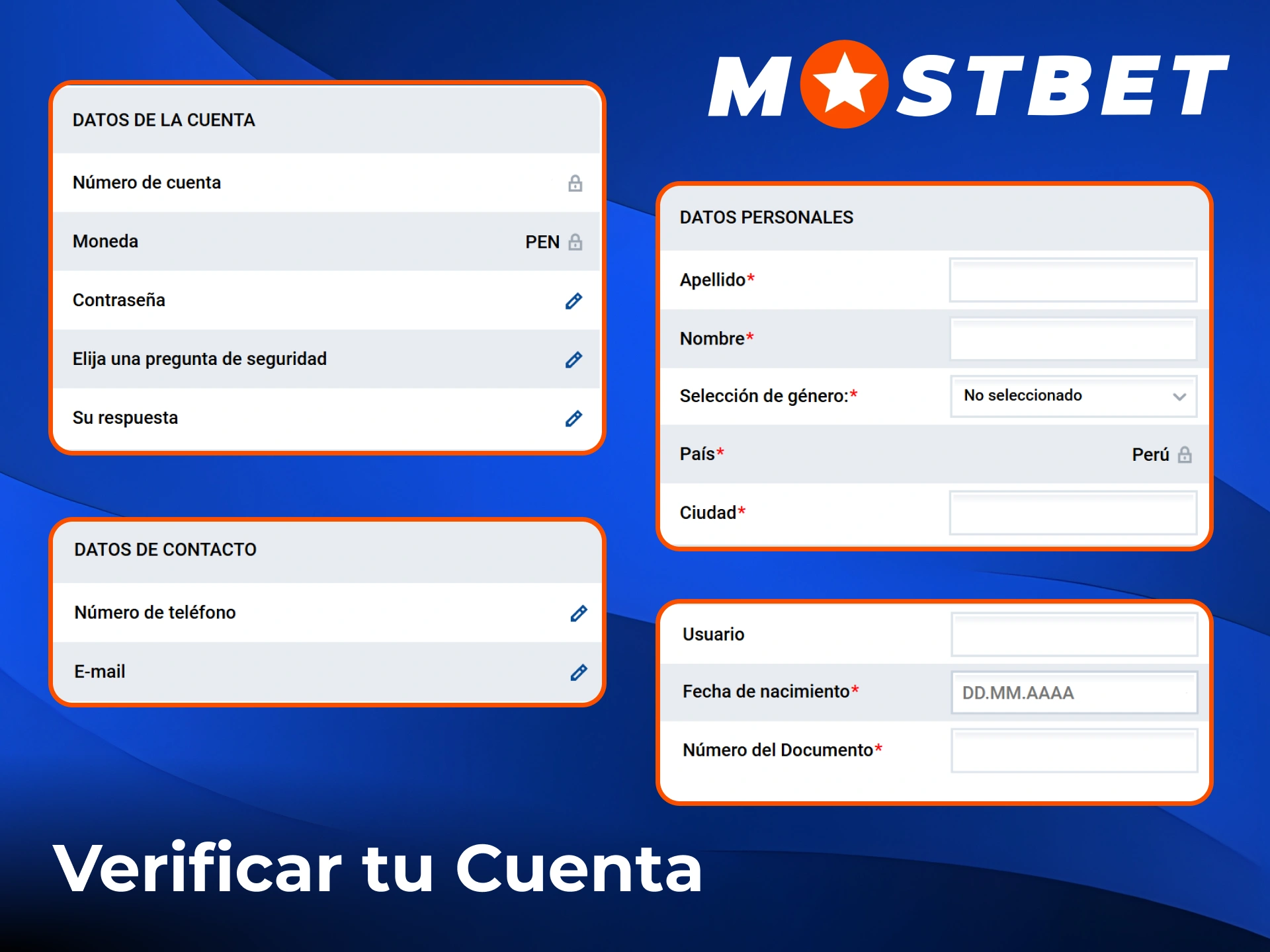 Confirmación rápida de la identidad de un jugador en Mostbet.