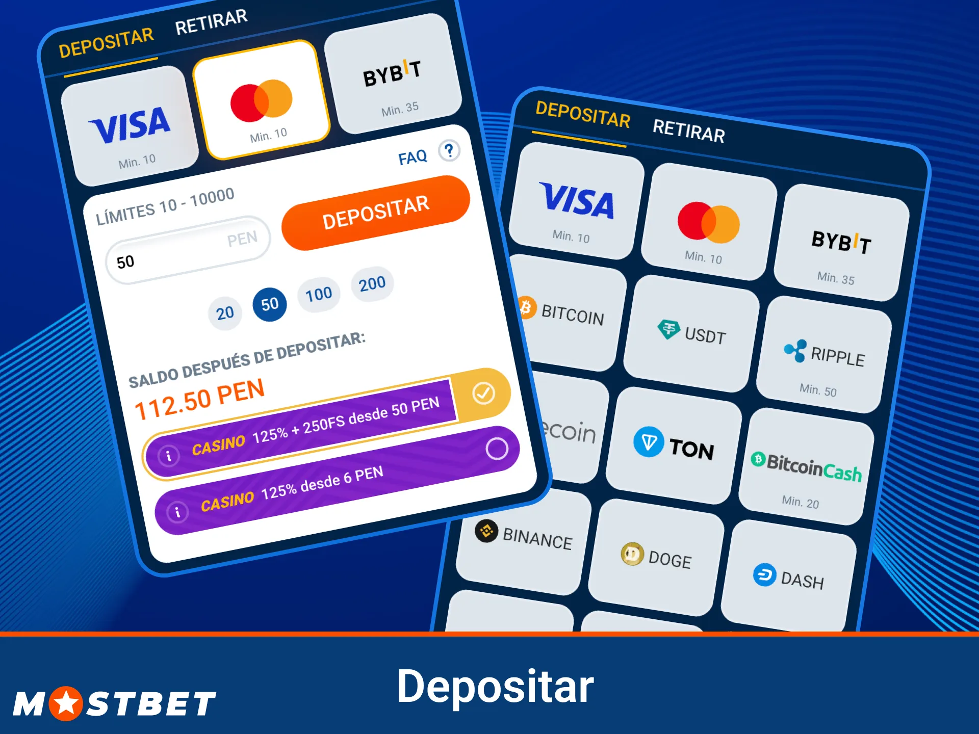 Haz un depósito en la aplicación y comienza a ganar en Mostbet.