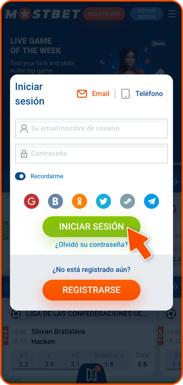 Ven y recoge tu bono rápidamente en Mostbet.