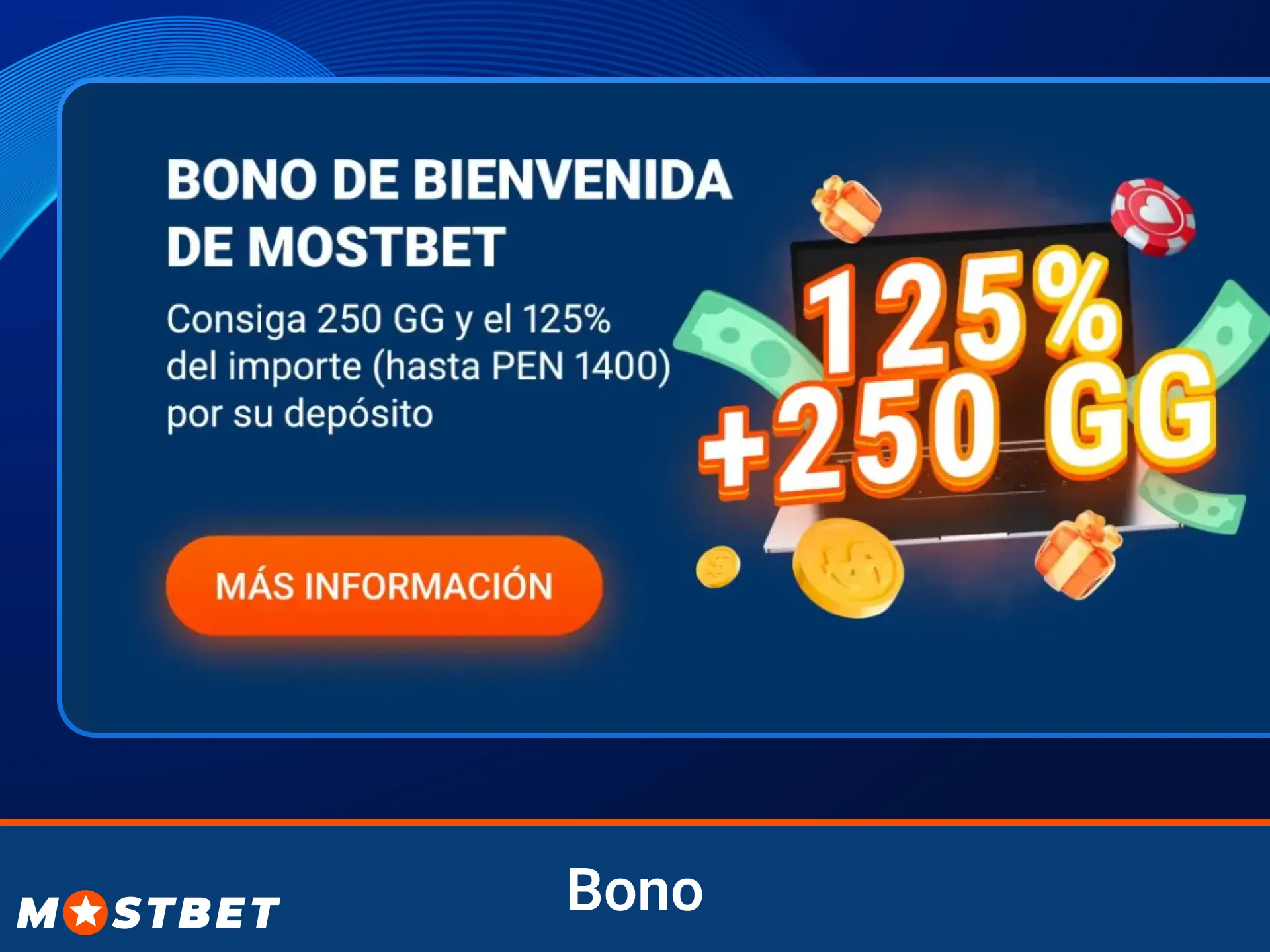 Obtenga su bono de bienvenida ahora en Mostbet.