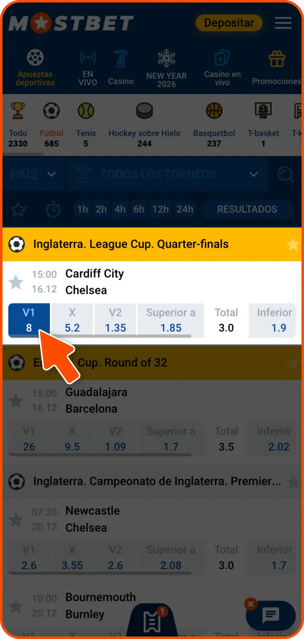 Realiza tu apuesta ganadora rápidamente en Mostbet.
