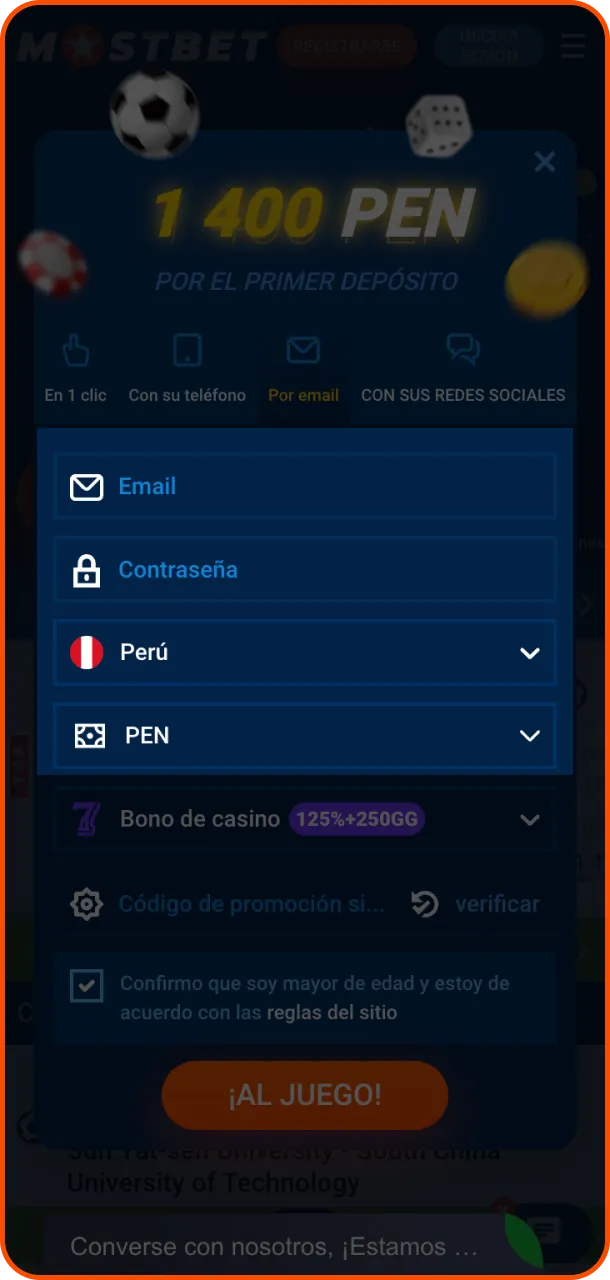 Regístrate ahora y reclama tus ganancias en Mostbet.