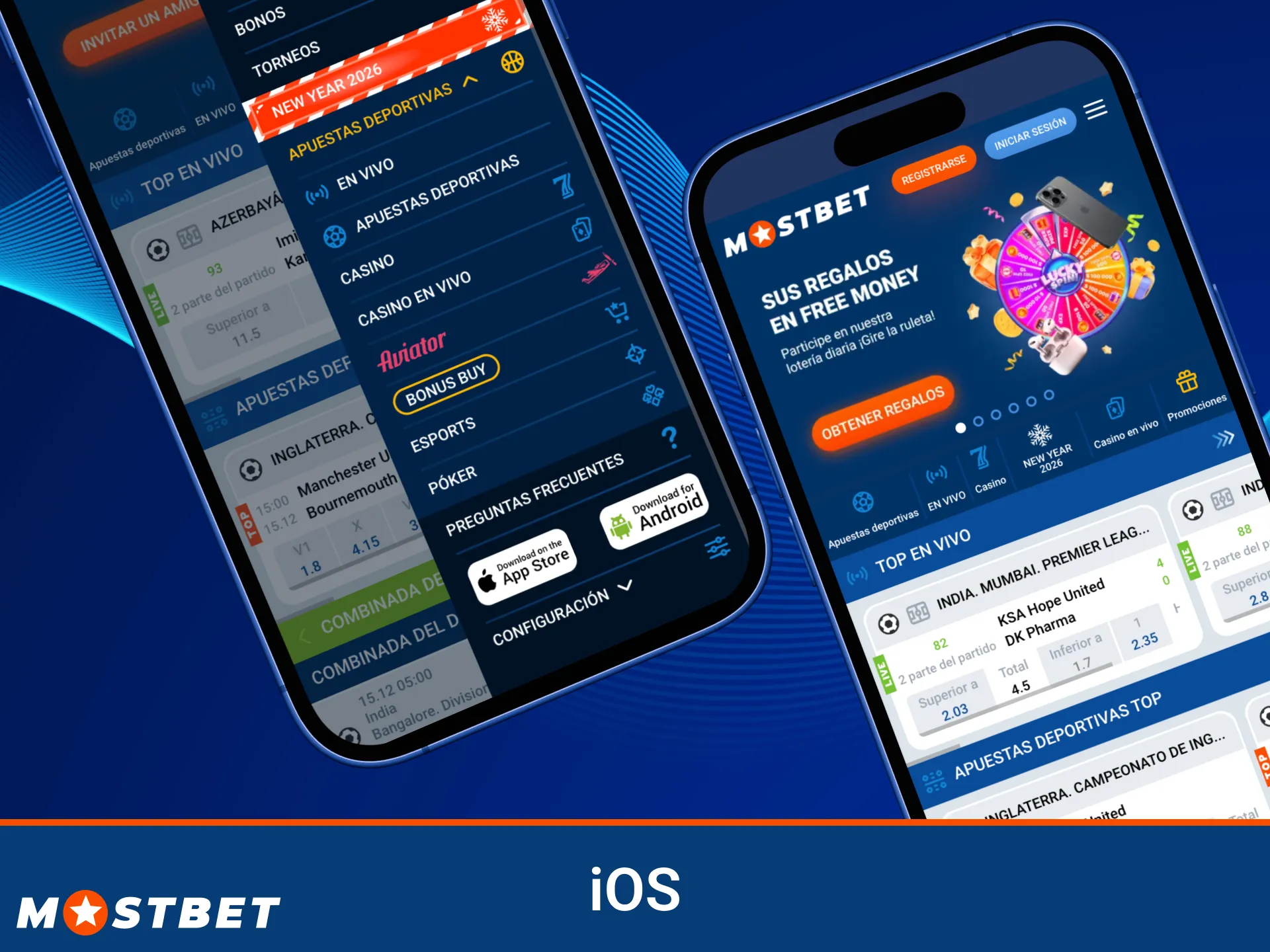 Visita la aplicación iOS y prueba suerte en Mostbet.