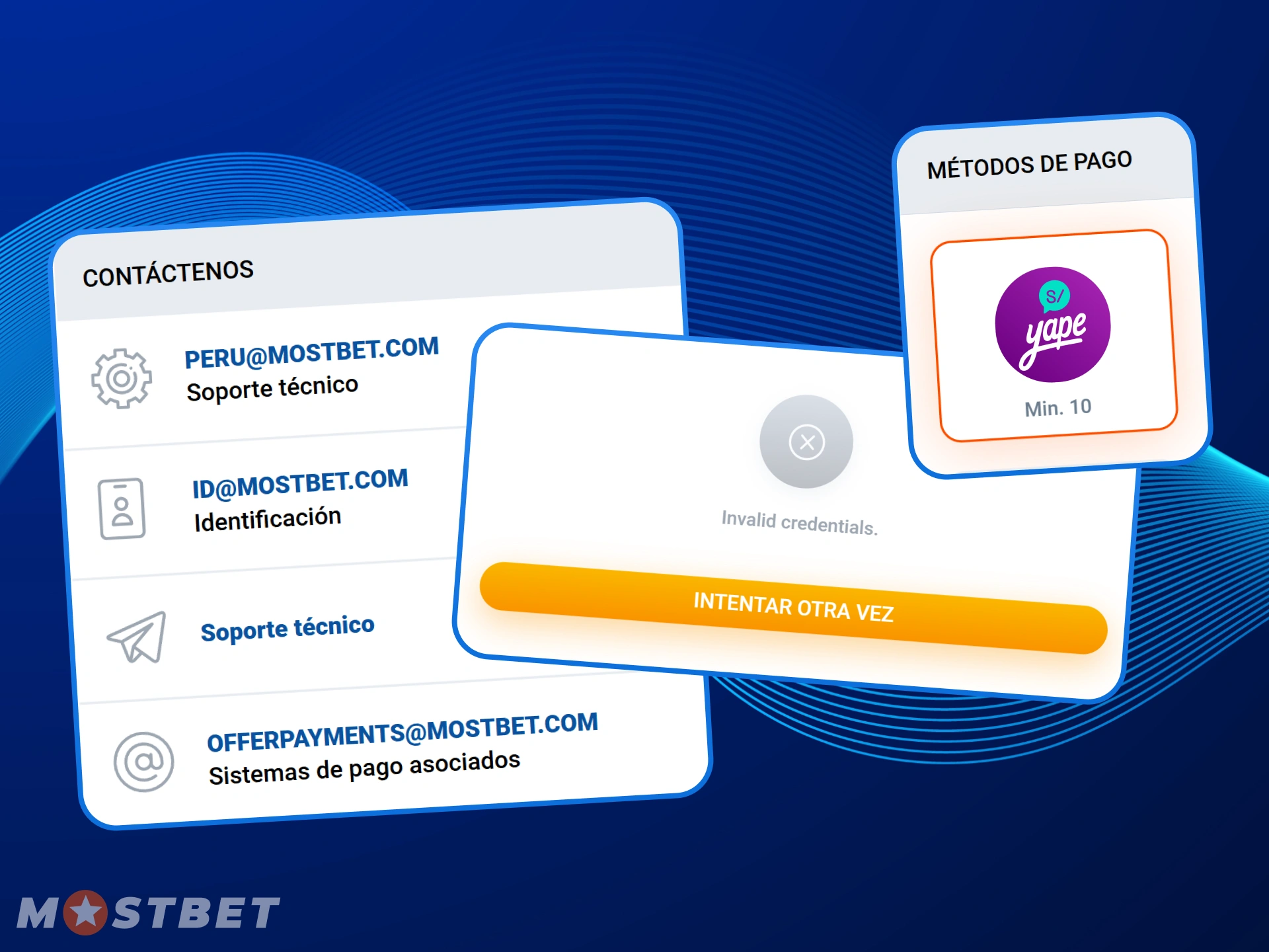 Mostbet ofrece canales de soporte técnico para resolver problemas de transacciones en Yape.