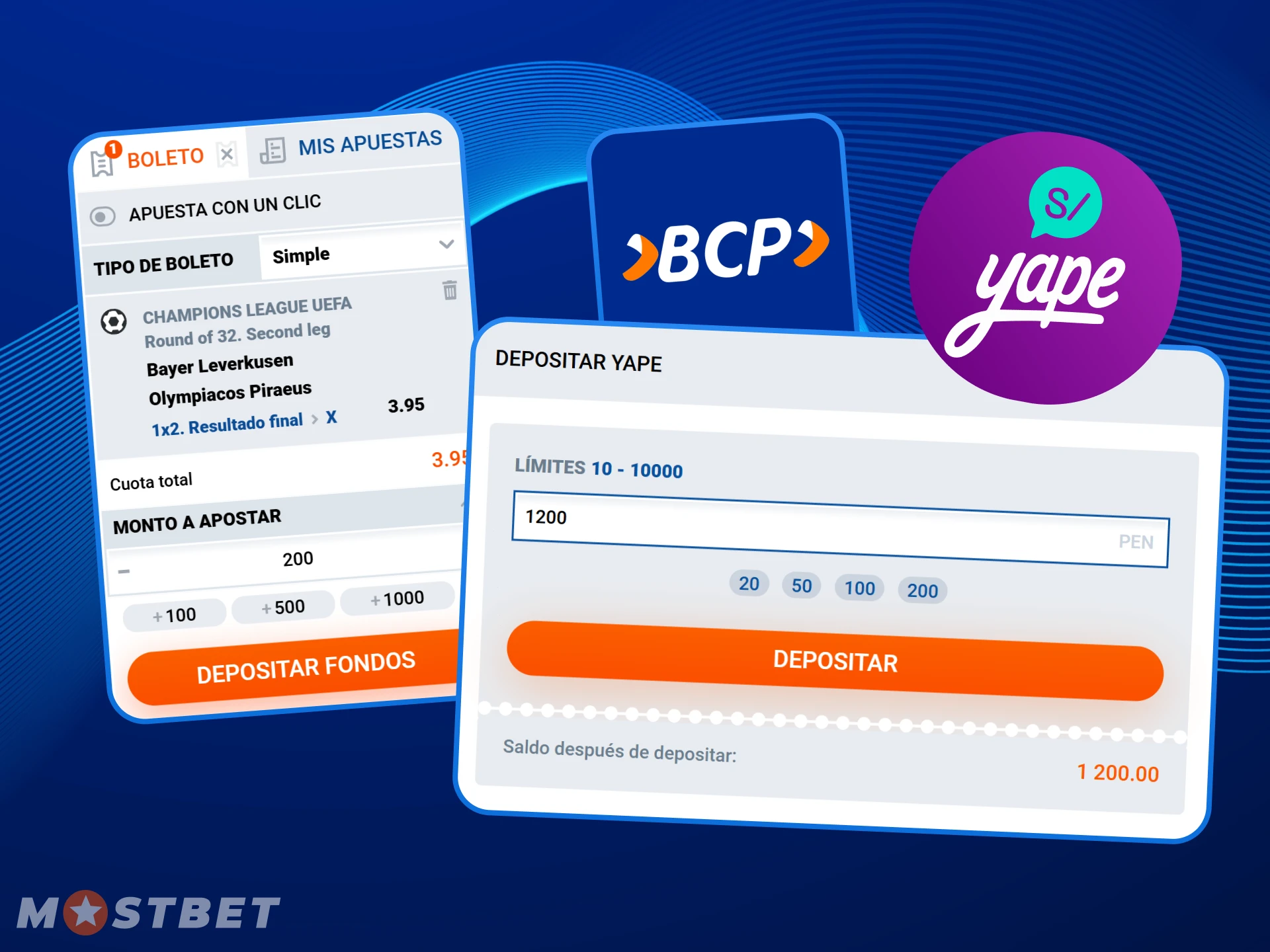 Realizar un depósito en Mostbet a través de Yape para apostar es muy conveniente, seguro y rápido.